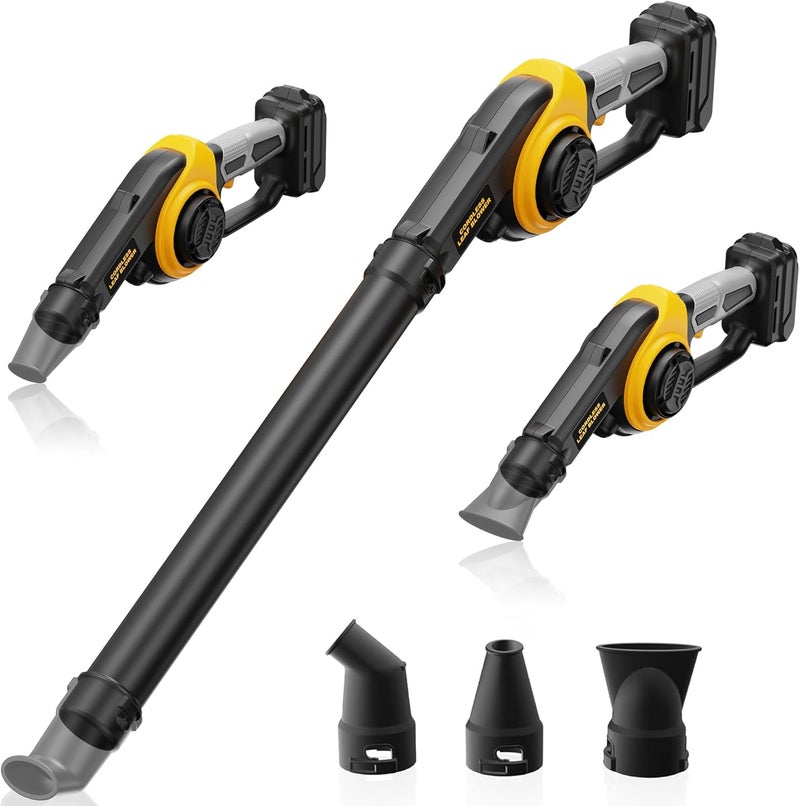 HEINPRO Cordless Leaf Blower Compatible with DEWALT 20V Max Battery (Tool Only) 200MPH Small Electric Leaf Blowers w/ 3 Speeds Mode, Lightweight Mill Leaf Blowers Battery Powered for Patio - Image 1